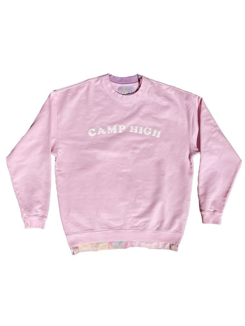 Camp High Collective Spye Dye Sweater - size medium - soft pink  - immaculate
